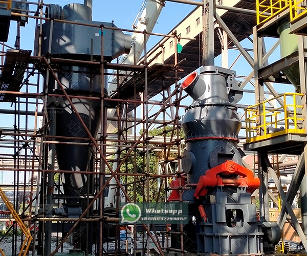 Complete carbon black milling line layout with LM vertical mill and classifier