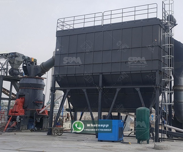 Phosphate rock powder after grinding by vertical mill